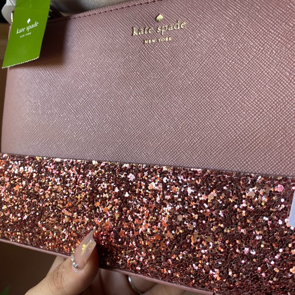 Kate Spade Glitter Ramey Greta Court Crossbody - Picture 3 of 6